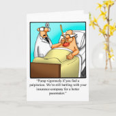 Krijg goed Humor Wenskaart Kaart (Gele Bloem)