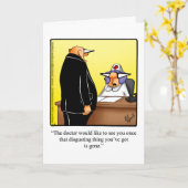 Krijg goed Humor Wenskaart Kaart (Gele Bloem)