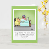 Krijg goed Humor Wenskaart Kaart (Gele Bloem)