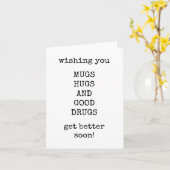 Krijg goed Kaart, grappig, minimalistisch, alleen  Kaart (Gele Bloem)