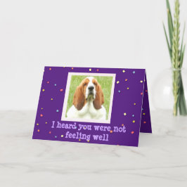 Krijg goed Kaart met Basset Hound en Cupcakes
