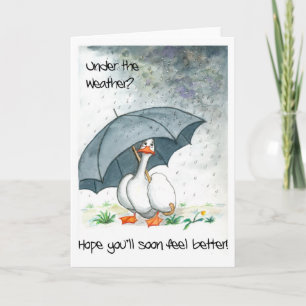 Krijg goed Kaart met Goose in the Rain