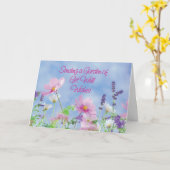 Krijg goed na slag, tuinbloemen kaart (Gele Bloem)