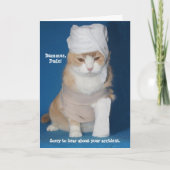 Krijg goed ongeval / gebroken arm kaart (Voorkant)