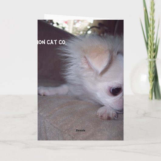 Krijg goed puppy Kaart (Achterkant)