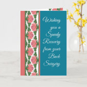 Krijg goed van Back Surgery Kaart, Water Lelies Kaart (Gele Bloem)