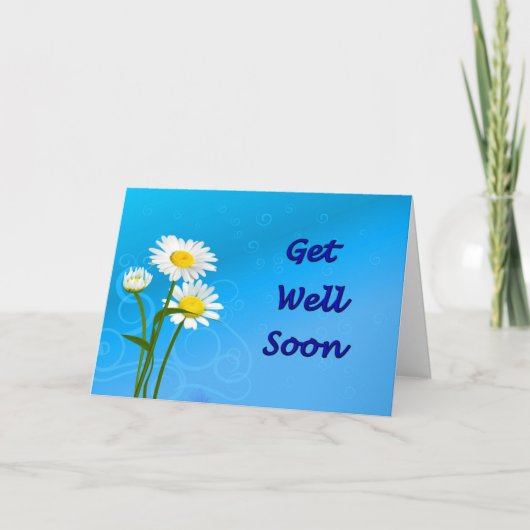 Krijg goed van Coronavirus Daisy Kaart (Voorkant)