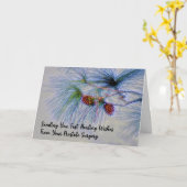 Krijg goed van de Tak van de Pine van de Prostaatc Kaart (Gele Bloem)