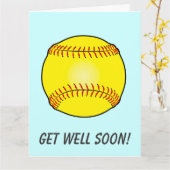 Krijg goed van Softbal Team van Whole Gang Large Kaart (Gele Bloem)