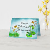 Krijg goed water vijver scène kaart (Gele Bloem)