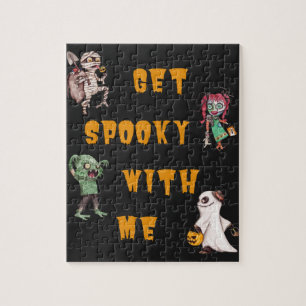 Krijg Griezels Met Mij Halloween Monster Legpuzzel