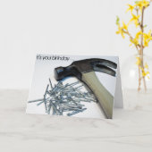 Krijg Hammered verjaardagskaart Kaart (Gele Bloem)