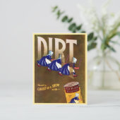 "KRIJG HET DIRT"  NEDERLANDSE KLEANSER ADV BRIEFKAART (Staand voorkant)
