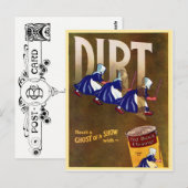 "KRIJG HET DIRT"  NEDERLANDSE KLEANSER ADV BRIEFKAART (Voorkant / Achterkant)