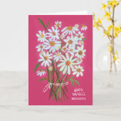 KRIJG HET GOED ZODRA Daisy Bouquet het aanpast! Kaart (Gele Bloem)