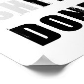 Krijg het Klaar Inspirerend Citaat Poster (Hoek)