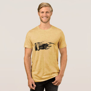 Krijg het punt -  wijzende hand Tri-Blend shirt