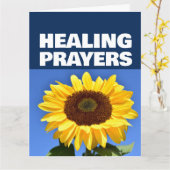 KRIJG HET WEER OP CHRISTELIJKE GROETEN BIJBELTEKST KAART (Gele Bloem)