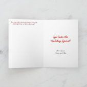 Krijg in de Geest van de Vakantie Feestdagen Kaart (Binnen)