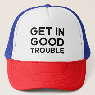 Krijg in goede problemen politieke gift trucker pet