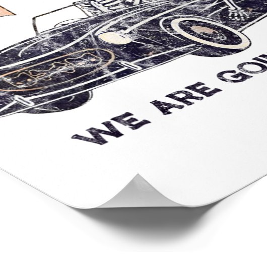 Krijg in Loser Halloween We gaan Hexing Skeleto Poster (Hoek)