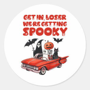 Krijg in Loser We krijgen spooky grappig Halloween Ronde Sticker
