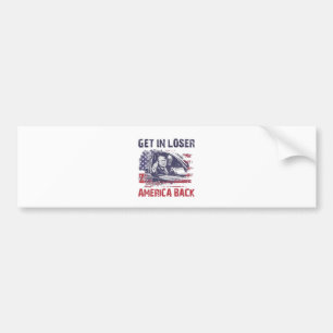 Krijg in Loser We nemen Amerika terug Trump Bumpersticker
