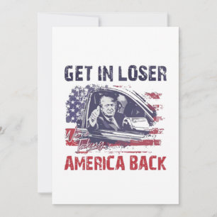 Krijg in Loser We nemen Amerika terug Trump Kaart