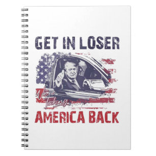 Krijg in Loser We nemen Amerika terug Trump Notitieboek