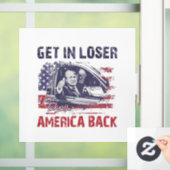Krijg in Loser We nemen Amerika terug Trump Raamsticker (Huis)