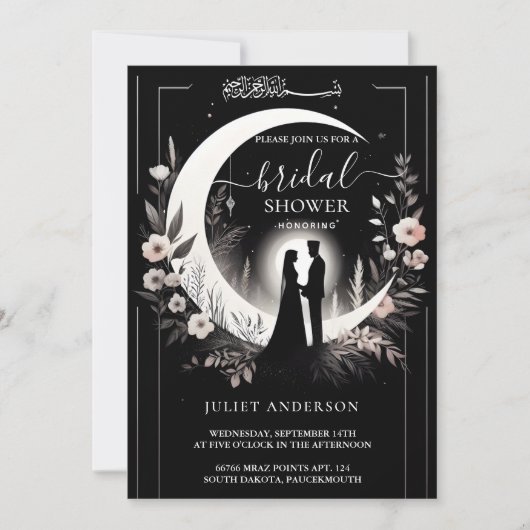 Krijg Islam Nikah Arabisch Walima Moslim Vrijgezel Kaart (Voorkant)