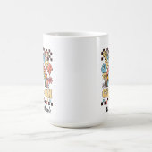 Krijg je cray-on groovy regenboog leraar cadeau koffiemok (Center)