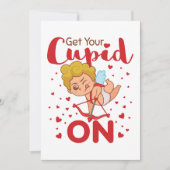 Krijg je Cupido op Valentijnsdag  Feestdagenkaart (Voorkant)