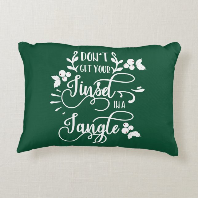 krijg je een kleine kerstman ? accent kussen (Achterkant)