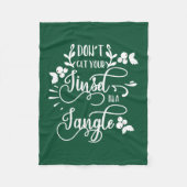 krijg je een kleine kerstman ? fleece deken (Voorkant)