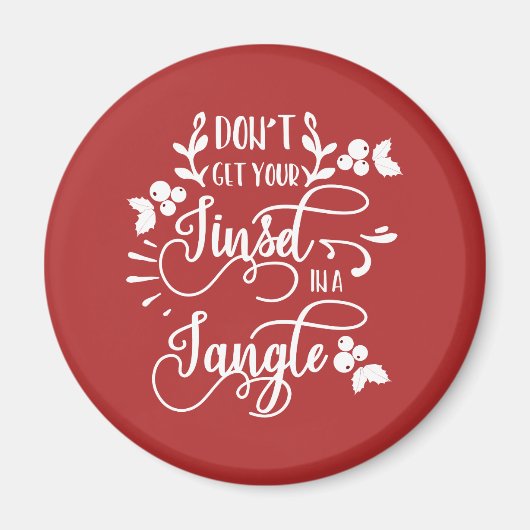 krijg je een kleine kerstman ? magneet (Voorkant)