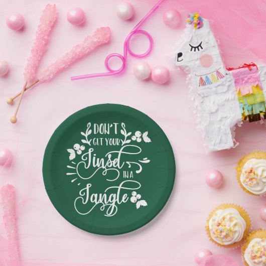 krijg je een kleine kerstman ? papieren bordje (Feest)