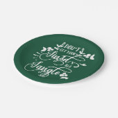 krijg je een kleine kerstman ? papieren bordje (Gekanteld)