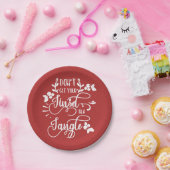 krijg je een kleine kerstman ? papieren bordje (Feest)