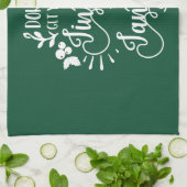 krijg je een kleine kerstman ? theedoek (Gevouwen)