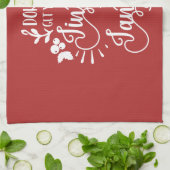 krijg je een kleine kerstman ? theedoek (Gevouwen)