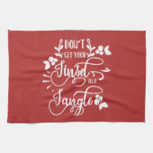 krijg je een kleine kerstman ? theedoek (Horizontaal)