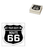 Krijg je kicks op Route 66 Travel Rubber Stamp Rubberstempel (Gestempeld)