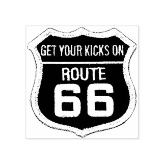 Krijg je kicks op Route 66 Travel Rubber Stamp Rubberstempel