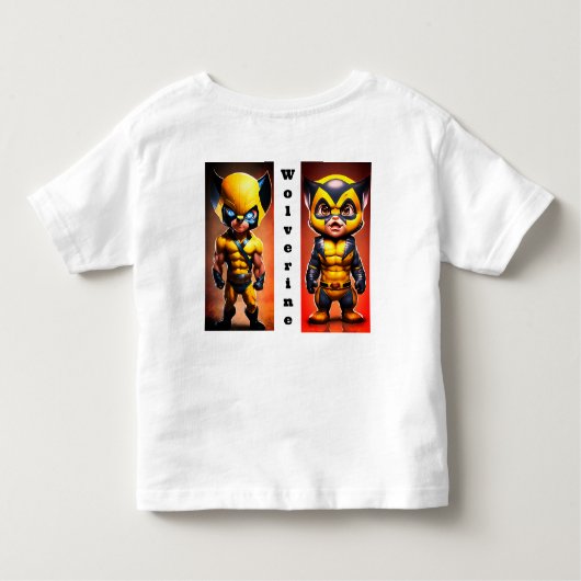 Krijg je Marvel Fix: Baby Wolverine Mode! Kinder Shirts (Achterkant)