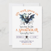 Krijg je spook op Spooktacular Halloween Party Kaart (Voorkant)