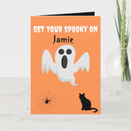 KRIJG JE SPOOKY AAN VOOR EEN GHOST-OPGEZETTE HALLO KAART