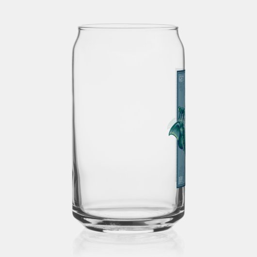 Krijg je vreugde terug - De Witte Lotus Blikvorm Glas (Rechts)