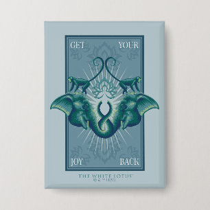 Krijg je vreugde terug - De Witte Lotus Button