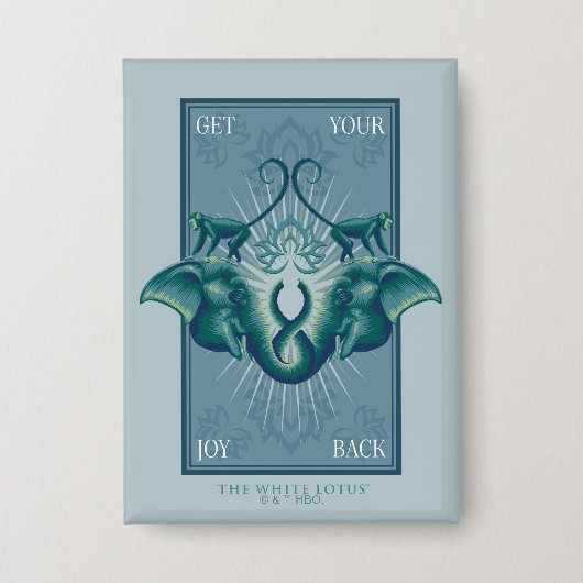 Krijg je vreugde terug - De Witte Lotus Button (Voorkant)